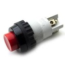 PUSHBUTTON RAFI N/O N/C 18MM RED MOM